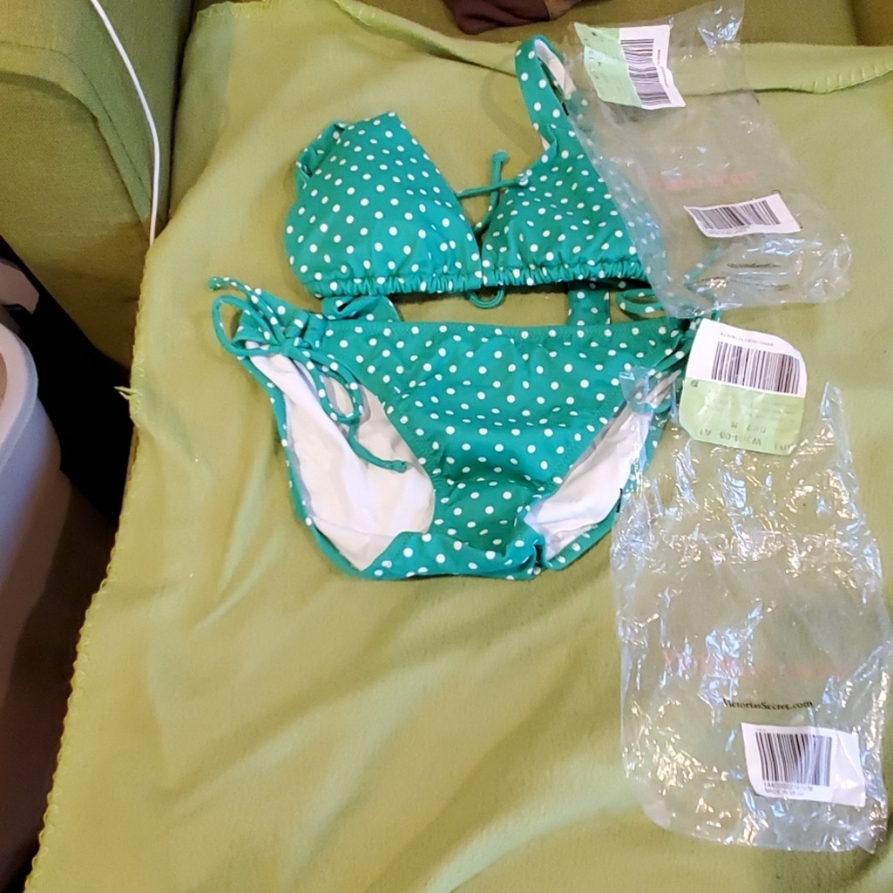Tiny weeny polka dot bikini